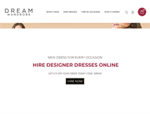 Tablet Screenshot of dreamwardrobe.com